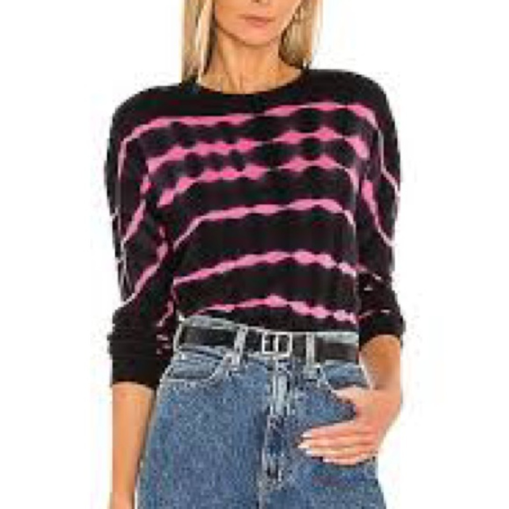 Alice + Olivia Gleeson Tie Dye Cashmere Blend Sweater